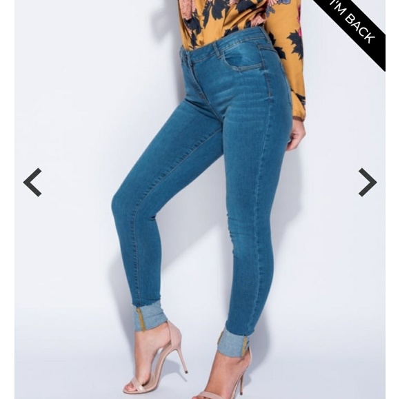 SALE!! Sz.4turn up detail skinny JEAN - Picture 5 of 5